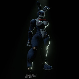 3_toes abs anthro areola athletic athletic_anthro athletic_female big_breasts blue_body bow_tie breasts crossgender dark_areola dark_nipples eyelashes feet female genitals looking_at_viewer machine missing_arm missing_eye mtf_crossgender pink_eyes red_bow_tie solo standing thick_thighs toes vulva wide_hips atumalaca atumalaca_(modeler) five_nights_at_freddy's five_nights_at_freddy's_2 scottgames bonnie_(fnaf) animatronic lagomorph leporid mammal rabbit robot robot_anthro 2025 3d_(artwork) digital_media_(artwork) full-length_portrait hi_res portrait