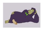 1_eye aroused aroused_face aroused_male border bow_tie crossed_legs erection fangs feet fur genitals hairy half-closed_eyes hand_on_head hand_on_hip humanoid_feet humanoid_genitalia humanoid_hands looking_at_viewer lying male narrowed_eyes on_side overweight overweight_male penis plantigrade pose purple_body purple_fur relaxing rounded_ears simple_background slightly_chubby slightly_chubby_male smile smiling_at_viewer smirk smirking_at_viewer teeth white_border bob-jiggles american_dragon:_jake_long disney disney_channel stan_lipkowski cyclops humanoid troll_(mythology) absurd_res hi_res