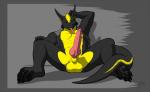 2014 4_toes abs anthro arm_behind_head balls biceps big_balls big_penis black_body black_dragon black_skin bottomless claws clothing dragon ear_piercing erection ernesto forked_tongue hindpaw horn knot liquid36 looking_at_viewer male muscles nude open_shirt pawpads paws pecs penis piercing plain_background plantigrade pose presenting red_eyes reptile scales scalie sheath shirt sitting slit soles solo spread_legs spreading toe_claws toes toned tongue tongue_out vest yelow_skin
Rating: Explicit
Score: 11
User: BlackBoltEX
Date: February 04, 2014