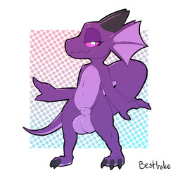 animal_genitalia anthro balls bedroom_eyes big_balls chibi femboy frill_(anatomy) fully_sheathed genitals horn male membrane_(anatomy) membranous_frill narrowed_eyes navel non-mammal_balls pose seductive sheath shortstack shortstack_male simple_background solo tail text thick_thighs wide_hips bestbake mythology plum_(plumbold) dragon kobold lizard mythological_creature mythological_scalie reptile scalie 1:1 2021 digital_media_(artwork) english_text hi_res pinup