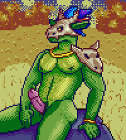 animal_genitalia barazoku bone bone_mask bracelet erection genital_slit genitals green_body humanoid_genitalia jewelry looking_at_viewer male mask muscular necklace nipple_piercing nipples nude outside piercing skull skull_mask solo yellow_eyes akadthefox terraria witch_doctor_(terraria) lihzahrd reptile scalie digital_media_(artwork) pixel_(artwork)