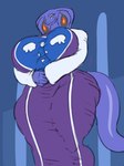 anthro big_breasts breasts clothed clothing cosplay curvy_figure tail thick_thighs biskblizk nintendo pokemon undertale_(series) toriel arbok generation_1_pokemon pokemon_(species) reptile scalie snake hi_res