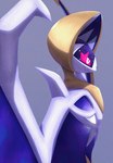 ambiguous_gender looking_forward mouth_closed pink_pupils pink_sclera pose pupils shadow simple_background solo white_eyes wings kaeria_musi nintendo pokemon generation_7_pokemon legendary_pokemon lunala pokemon_(species) 2024 digital_media_(artwork) hi_res