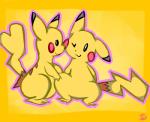 cute female male nintendo pcred566 pikachu plain_background pokémon video_games yellow_background
Rating: Safe
Score: 0
User: Hyper_Beam
Date: March 28, 2014