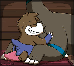 anal anal_penetration anus balls black_body blue_body blue_fur bodily_fluids brown_body brown_fur butt claws duo eyes_closed fur genitals gloves_(marking) hand_on_butt larger_penetrated male male/male male_penetrated markings oral penetration penis raised_tail sex sitting_on_penis size_difference snout_fuck snout_in_ass sweat tail teeth text tilde_after_text white_body white_fur zandermanith nintendo pokemon drilbur fossil_pokemon generation_4_pokemon generation_5_pokemon pokemon_(species) rampardos 2024 2d_animation animated artist_name dated