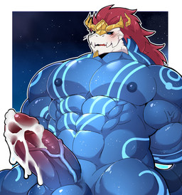abs anthro areola balls barazoku biceps blue_body blue_eyes blush bodily_fluids bone claws cum ejaculation erection genital_fluids genitals hair humanoid_genitalia humanoid_penis male muscular muscular_anthro muscular_male nipples nude pecs penis serratus simple_background skull skull_head smile solo tail triceps vein veiny_muscles veiny_penis chobab_789 league_of_legends mythology riot_games tencent aurelion_sol_(lol) dragon eastern_dragon mythological_creature mythological_scalie scalie absurd_res hi_res