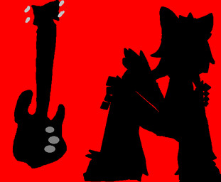 anthro guitar male musical_instrument plucked_string_instrument solo string_instrument warghthenite arctic_fox canid canine fox mammal true_fox digital_media_(artwork) microsoft_paint_(artwork)