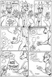 2017 angel anthro areola big_breasts black_and_white blush bone breasts cave comic conscience demon dialogue dragon duo english_text fangs female frill_(anatomy) genitals gustav_(here_there_be_dragons) here_there_be_dragons horn humor karno male mammal monochrome mythological_creature mythological_scalie mythology nipples non-mammal_nipples nude open_mouth pussy question_mark scales scalie shoulder_angel shoulder_devil skeletal skeleton solo_focus speech_bubble steam tail teeth text zashy