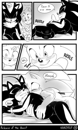 anthro big_nose black_nose bloated blush blush_lines body_blush butt butt_blush chest_tuft cuddling cumflated_belly dialogue duo fluffy fluffy_chest kiss_on_neck male male/male quills_(anatomy) speech_bubble text tuft krazyelf sega sonic_the_hedgehog_(series) shadow_the_hedgehog sonic_the_hedgehog eulipotyphlan hedgehog mammal 3:5 absurd_res black_and_white comic english_text hi_res monochrome