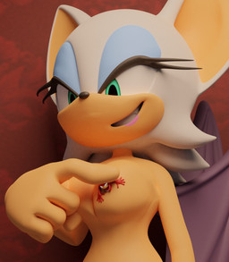 anthro blue_eyes breast_vore breasts duo female female_pred fur grin macro_female male male_prey micro_male nude purple_eyes pushing_in red_body red_fur smile unwilling_prey vore white_body white_fur ask-macro-rookie sega sonic_the_hedgehog_(series) knuckles_the_echidna rouge_the_bat bat echidna mammal monotreme 2022 3d_(artwork) digital_media_(artwork) hi_res