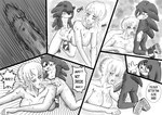 doggystyle fellatio female from_behind_position kaylefanboy male oral penile saber sex text fate_(series) sega sonic_and_the_black_knight sonic_storybook_series sonic_the_hedgehog_(series) type-moon artoria_pendragon eulipotyphlan hedgehog mammal english_text hi_res monochrome