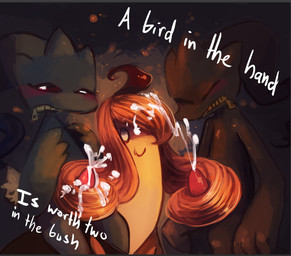 ambiguous_gender banette blush cum double_handjob english_text erection eyes_closed ghost gourgeist group group_sex hair handjob humanoid long_hair male messy nintendo nude penis pokémon sex smile spirit text threesome tingtongten video_games zipper

Rating: Explicit
Score: 1
User: Something_gnihtemoS
Date: August 25, 2014