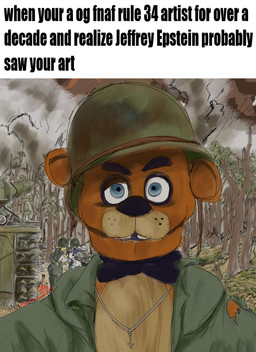 anthro clothing cross group inverted_cross military military_helmet military_uniform plant shirt smoke soldier tank_top text thousand_yard_stare topwear tree uniform vietnam_war voluptuous_female war warrior gloryworm five_nights_at_freddy's five_nights_at_freddy's_2 marines_call_it_that_2000_yard_stare scottgames freddy_(fnaf) toy_chica_(fnaf) vanny_(fnaf) arthropod bee bumble_bee_(species) hymenopteran insect 2026 digital_drawing_(artwork) digital_media_(artwork) english_text hi_res meme