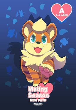age_rating ambiguous_gender chest_tuft feral fur heart_symbol solo tuft yellow_body yellow_fur nikkibunn nintendo pokemon gunther_(mating_season) generation_1_pokemon growlithe pokemon_(species) absurd_res cover cover_art cover_page hi_res