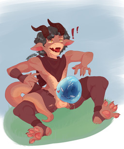 anthro bodily_fluids cum cum_in_goo cum_inside duo ejaculation genital_fluids male pawpads paws penetration penile penile_penetration penis_in_slime sitting sitting_on_ground slime slime_penetration slime_sex surprised frank22young goo_creature kobold scalie slime_(blob) 5:6 absurd_res hi_res