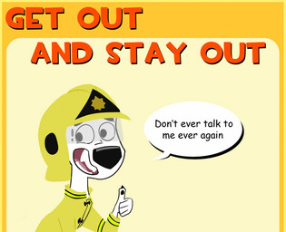 armor black_spots clothing feral firefighter_helmet firefighter_uniform fur gesture get_out_and_stay_out hand_gesture headgear helmet male parody simple_background solo speech_bubble spots suit text thumbs_up toony uniform visor white_body white_fur yellow_background yellow_clothing yellow_helmet yellow_suit unknown_artist 101_dalmatian_street 101_dalmatians disney dylan_(101_dalmatians) canid canine canis dalmatian domestic_dog mammal english_text