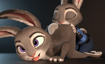 3_toes 4_fingers ahegao anal anthro ass_up bottomwear butt butt_grab claws clone clothed clothed/nude clothed_female clothing duo eyes_closed feet female female/female fingers fully_clothed fur grey_body grey_fur hand_on_butt looking_pleasured lying nude on_front open_mouth oral pants police police_uniform purple_eyes rimming selfcest sex shirt simple_background smile square_crossover toes tongue tongue_out topwear uniform white_body white_fur chickenass disney zootopia judy_hopps lagomorph leporid mammal rabbit 2019 3d_(artwork) digital_media_(artwork) hi_res