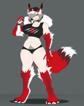 abs athletic big_breasts breasts female muscular muscular_female pubes solo toned_female toned_stomach unknown_artist aleyer_cross_(ludexus) fan_character animal_humanoid canid canid_humanoid canine canine_humanoid humanoid mammal mammal_humanoid wolf_humanoid absurd_res hi_res