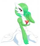 3_fingers breasts eyelashes featureless_breasts female fingers looking_at_viewer not_furry simple_background solo white_background itsuko103 nintendo pokemon gardevoir generation_3_pokemon pokemon_(species) 2018 absurd_res digital_media_(artwork) hi_res