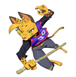 3_toes angry anthro arnis barefoot bottomwear bracelet clothing denim denim_bottomwear denim_clothing ear_piercing ear_ring facial_markings feet female fur green_eyes head_markings head_tuft holding_object holding_weapon jeans jersey jewelry long_sleeve_shirt long_tail markings pants pawpads piercing pointy_ears pose pupils ring_piercing shirt simple_background slit_pupils solo spots spotted_body spotted_fur striped_markings stripes tail toes topwear torn_bottomwear torn_clothing torn_jeans torn_pants tuft weapon yellow_body yellow_fur ruffu pepper_in_the_sandbox pepper_(ruffu) felid feline mammal serval 2025 colored detailed digital_drawing_(artwork) digital_media_(artwork) shaded