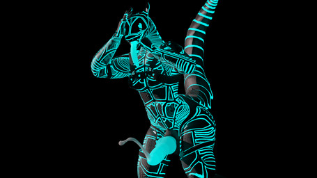 blue_body blue_eyes blush bodily_fluids clothing cum cum_on_penis cumshot ejaculation erection genital_fluids genitals hands-free harness heart_eyes heart_symbol knot machine male muscular nude open_mouth orgasm panties penis simple_background solo tail tongue tongue_out topwear underwear benn- b3nn android robot synth_(vader-san) 16:9 3d_(artwork) absurd_res digital_media_(artwork) hi_res huge_filesize widescreen