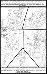 animal_genitalia animal_vulva anthro antlers anus balls bottomwear canine_genitalia canine_vulva clothing dialogue dipstick_tail duo feral feral_with_hands fully_sheathed fur genitals hair herm herm_feral herm_on_anthro hooves horn intersex intersex_feral intersex_on_anthro kilt licking licking_another licking_partner male markings paws penis penis_tip profanity sheath tail tail_markings text tongue unguligrade vulva arania the_cabin_in_the_woods_(arania) dave_(tcitw) keith_(tcitw) canid canine deer fox mammal comic english_text hi_res monochrome