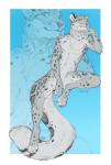 anthro athletic athletic_anthro athletic_male biped fur green_eyes grey_body grey_fur male nude pose sitting smile solo white_body white_fur dagger_leonelli majime kieran felid leopard mammal pantherine snow_leopard 2016 hi_res pinup