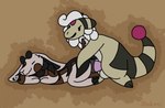 anal anal_penetration anal_tugging anthro antlers anus balls big_ears breath brown_body brown_fur dot_eyes duo eyes_closed forehead_gem from_behind_position fur fur_markings gem genitals grey_body grey_fur hair hand_on_hip happy happy_sex hooves horn looking_pleasured lying male male/male markings on_front penetration penile penile_penetration penis penis_in_ass puffy_anus scut_tail semi-anthro sex short_tail simple_background simple_eyes tail tail_orb toony tuft white_hair wobbly_mouth wool_(fur) wool_hair yellow_body yellow_fur stinkvali nintendo pokemon alex_(stinkvali) ampharos generation_2_pokemon jackalope lagomorph leporid mammal pokemon_(species) rabbit hi_res