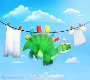 ambiguous_gender black_eyes clothes_line clothes_pin clothing cloud fastener feral green_body green_scales humor outside pin_(fastener) pun scales sky solo visual_pun piper_thibodeau dinosaur ornithischian prehistoric_species reptile scalie stegosaurian thyreophoran digital_media_(artwork) digital_painting_(artwork) painting_(artwork)