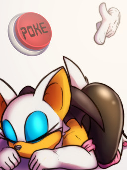 anthro ass_up bat_wings clothing eyeshadow female fur gloves handwear makeup membrane_(anatomy) membranous_wings simple_background sleeping solo tail tight_clothing white_background white_body white_fur wings yellow_body cha0sapien sega sonic_the_hedgehog_(series) rouge_the_bat bat mammal 3:4 absurd_res hi_res