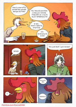 5_fingers anthro argument bar beverage candle cellphone clothed clothed_anthro clothed_male clothing dialogue electronics feathers fingers fur glass grey_body grey_fur group hoodie humanoid_hands male multicolored_body multicolored_fur page_number phone realization red_body red_feathers shirt smartphone speech_bubble text topwear trio two_tone_body two_tone_fur white_body white_feathers white_fur kantachibli adrian_(kantachibli) benedict_(kantachibli) phillip_(kantachibli) avian bird chicken equid equine galliform heron horse mammal pelecaniform phasianid comic english_text hi_res url