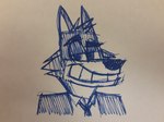 anthro biped cheek_tuft clothed clothing facial_tuft fully_clothed grin half-closed_eyes head_tuft male male_anthro narrowed_eyes necktie simple_background smile solo toony topwear tuft white_background artdexo2000 dreamworks the_bad_guys mr._wolf_(the_bad_guys) canid canine canis mammal wolf 2021 4:3 absurd_res bust_portrait hi_res pen_(artwork) portrait sketch traditional_media_(artwork)