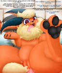 absurd_res allbadbadgers assimilation conditional_dnp corruption crossgender eeveelution english_text expansion feet female feral flareon gender_transformation generation_1_pokemon hi_res hyper hypnosis male mental mind_control nintendo pawpads paws pokemon pokemon_(species) soles story text toes trans_(lore) transformation