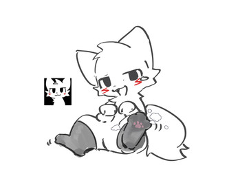3_fingers 3_toes anthro begging begging_pose black_clothing black_footwear black_socks blush blush_lines clothing emanata feet fingers foot_fetish foot_focus footwear fur legwear male mitten_hands musk musk_cloud musky_feet open_mouth paw_socks pawpads pink_pawpads pose raised_leg simple_background sitting sock_fetish socks solo tail toes white_background white_body white_fur young young_anthro young_male emolga_1 silly_cat_(mauzymice) domestic_cat felid feline felis mammal hi_res