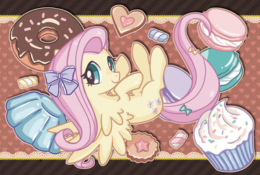 accessory blue_eyes bow_(feature) bow_accessory bow_ribbon candy cupcake cutie_mark dessert feathered_wings feathers female feral food frilly frilly_accessory frilly_bow furgonomics hair hair_accessory hair_bow hair_ribbon heart_symbol layered_heart pink_hair ribbons solo tail tail_accessory tail_bow tail_ribbon wings yellow_body yellow_feathers silverokami friendship_is_magic hasbro my_little_pony mythology fluttershy_(mlp) equid equine mammal mythological_creature mythological_equine pegasus 2013