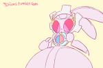 anthro female machine pink_eyes semi-anthro simple_background solo transformation yellow_background diives nintendo pokemon generation_7_pokemon lagomorph legendary_pokemon magearna mammal pokemon_(species) robot 2016 2d_animation 3:2 animated frame_by_frame low_res short_playtime watermark