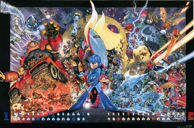 absolutely_everyone action_pose air_manipulation angry arm_cannon armor biped black_border blade blue_body blush bomb bone border breath_powers building calendar calendar_graphic cape castle claws clothed clothing cloud constellation copyright_symbol crossed_arms drill electricity electricity_manipulation electronics elemental_manipulation explosion explosives eyes_closed fight fire fire_breathing fire_manipulation floating flying frown grin group gun headgear helmet holding_melee_weapon holding_object holding_pickaxe holding_polearm holding_ranged_weapon holding_shield holding_shovel holding_spear holding_sword holding_tool holding_trident holding_weapon ice ice_breathing ice_manipulation jet_pack jumping large_group laser_beam light light_body light_skin lightning looking_at_another looking_at_viewer machine male mecha melee_weapon missile morning_star_(weapon) mouthless narrowed_eyes night open_mouth open_smile pain polearm pose ranged_weapon rock scarf shield shocked shovel skull sky smile smoke spacecraft spear spread_wings standing star starry_sky sword symbol text tongue tongue_out tools tornado trident truck ufo vehicle water_manipulation weapon wide_eyed wings yellow_body yusuke_murata capcom mega_man_(series) megaman_(classic) mythology air_man alien_(mega_man) aqua_man_(mega_man) astro_man auto_(mega_man) ballade_(mega_man) bass_(mega_man) beat_(mega_man) blade_man blizzard_man bomb_man bright_man bubble_man burner_man burst_man buster_rod_g centaur_man charge_man chill_man cloud_man clown_man cold_man commando_man concrete_man crash_man crystal_man dark_man_1 dark_man_2 dark_man_3 dark_man_4 dive_man doc_robot dr._wily drill_man duo_(mega_man) dust_man dynamo_man eddie_(mega_man) elec_man enker fire_man_(mega_man) flame_man flash_man freeze_man frost_man galaxy_man gamma_(mega_man) gemini_man gravity_man grenade_man ground_man guts_man guts_tank gyro_man hard_man heat_man hornet_man hyper_storm_h ice_man_(mega_man) jewel_man junk_man jupiter_(mega_man) king_(mega_man) knight_man magic_man_(mega_man) magma_man magnet_man mars_(mega_man) mecha_dragon mega_man_(character) mega_water_s mercury_(mega_man) metal_man napalm_man needle_man neptune_(mega_man) nitro_man oil_man pharaoh_man pirate_man plant_man plug_man pluto_(mega_man) proto_man pump_man punk_(mega_man) quick_man quint_(mega_man) ring_man rush_(mega_man) sakugarne saturn_(mega_man) search_man shade_man shadow_man_(mega_man) sheep_man sisi_truck skull_man_(mega_man) slash_man snake_man solar_man spark_man splash_woman spring_man_(mega_man) star_man_(mega_man) stone_man strike_man sunstar_(mega_man) sword_man_(mega_man) tango_(mega_man) tengu_man terra_(mega_man) time_man toad_man tomahawk_man top_man tornado_man treble_(mega_man) turbo_man_(mega_man) uranus_(mega_man) venus_(mega_man) wave_man wind_man wood_man_(mega_man) yamato_man yellow_devil android avian batton bird bunby_heli canid canine canis changkey changkey_maker domestic_cat domestic_dog dragon elemental_creature felid feline felis fire_creature fly_boy_(mega_man) hammer_joe human humanoid kaminari_goro killer_bomb_(mega_man) living_bomb mammal mettaur mummira mythological_creature mythological_scalie pickelman robot robot_humanoid robot_master scalie skeleton_joe sniper_joe telly walking_bomb_(mega_man) absurd_res artist_name english_text hi_res japanese_text official_art widescreen