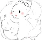 ambiguous_gender ambiguous_pred ambiguous_prey anthro anthro_pred anus belly belly_on_ground big_belly biped blep blush chibi face_imprint fluffy fluffy_tail fully_inside fur hand_imprint huge_belly hyper hyper_belly imprint looking_at_viewer looking_back looking_back_at_viewer monotone_arms monotone_background monotone_belly monotone_body monotone_face monotone_fur monotone_legs mouth_closed multiple_prey one_eye_closed pupils semi-anthro simple_background soft_vore solo standing tail text tongue tongue_out unseen_prey vore white_arms white_background white_belly white_body white_face white_fur white_legs white_pupils x_anus nattya amu_(nattya) 2010 digital_drawing_(artwork) digital_media_(artwork) english_description japanese_description sketch translation_request