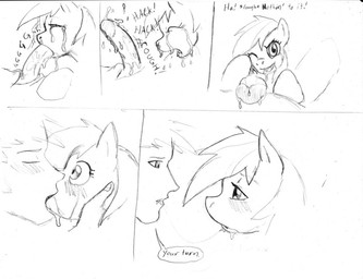 bestiality black_and_white blush comic coughing dj-black-n-white duo english_text equine erection eyes_closed fellatio female feral friendship_is_magic horse human interspecies kissing male monochrome my_little_pony oral oral_sex pegasus penis pony rainbow_dash_(mlp) sex sketch snowballing straight text unfinished wings
Rating: Explicit
Score: 10
User: Shadeol
Date: June 01, 2013