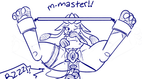 anal anal_beads bdsm bodily_fluids bondage bound eyelashes female feral genital_fluids genitals lying master multi_nipple nipples one_eye_closed open_mouth ownership pawpads restraints sex_toy simple_background solo spread_vulva spreader_bar spreading text vaginal_fluids vibrator vulva white_background pencil-arts nintendo pokemon eeveelution generation_4_pokemon glaceon pokemon_(species) 16:9 blue_and_white english_text monochrome sketch widescreen