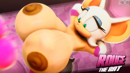 anthro areola big_areola big_breasts bodily_fluids bouncing_breasts breasts choker clothing female hands_behind_head heart_symbol huge_breasts jewelry looking_at_self looking_down necklace nipples solo surprised sweat sweaty_breasts wardrobe_malfunction perros_god nottanj_(modeler) sega sonic_the_hedgehog_(series) rouge_the_bat bat mammal 16:9 3d_(artwork) 4k absurd_res digital_media_(artwork) hi_res widescreen