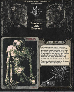 3_heads ambiguous_gender armor bell bone group headgear helmet horror_(theme) kneeling melee_weapon membrane_(anatomy) membranous_wings multi_head not_furry on_one_knee ribs skeleton skull text weapon winged_arms wings plastiboo vermis_(plastiboo) vermis_ii animal_humanoid animated_skeleton bat bat_humanoid humanoid mammal mammal_humanoid monster undead english_text hi_res official_art