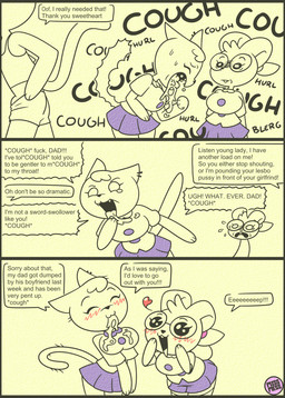 after_oral anthro bad_parenting blush bodily_fluids clothing confession cum cum_drool cum_in_mouth cum_inside eyewear female forced genital_fluids glasses group heart_symbol male male/female orientation_play profanity rape school_uniform sex stated_homosexuality stated_sexuality tail text trio uniform missmess laidy_liebre_(missmess) mizzta_meows_(missmess) mizzy_meows_(missmess) domestic_cat felid feline felis lagomorph leporid mammal rabbit comic english_text hi_res daughter_(lore) father_(lore) father_and_child_(lore) father_and_daughter_(lore) inbred_(lore) incest_(lore) multigenerational_incest_(lore) parent_(lore) parent_and_child_(lore) parent_and_daughter_(lore)