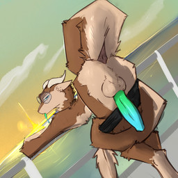 anthro anus backsack balls big_penis bottomwear bottomwear_down butt clothed clothing fur genitals male pants pants_down partially_clothed penis presenting presenting_hindquarters presenting_penis solo vegashasfrozenover mythology reed_(andr0ch) dragon furred_dragon furred_scalie mythological_creature mythological_scalie scalie 1:1