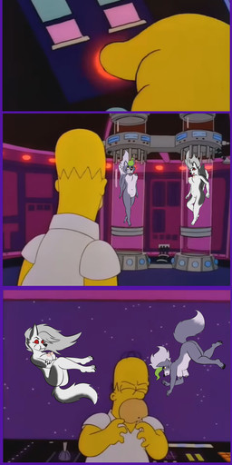 anthro breasts casual_nudity female genitals group male male/female nipples nude space stasis_tube suction trio tube vulva pickles-hyena 20th_century_fox five_nights_at_freddy's five_nights_at_freddy's:_security_breach hellaverse helluva_boss scottgames steel_wool_studios the_simpsons treehouse_of_horror homer_simpson loona_(helluva_boss) roxanne_wolf canid canine canis human mammal wolf absurd_res hi_res