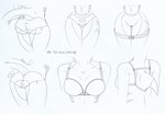 anthro bodily_fluids bra butt clothed clothing female genital_fluids genitals gills lingerie panties panties_down partially_clothed pussy raised_tail scar shark_fin shark_tail solo tail underwear underwear_down vaginal_fluids r3znor_x misty_(r3znor_x) fish marine shark absurd_res hi_res sketch sketch_page