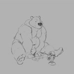 anthro belly big_belly bulge clothing male moobs navel overweight overweight_anthro overweight_male simple_background sitting solo underwear minedoo bear mammal 1:1 2020 2d_animation animated frame_by_frame hi_res no_sound short_playtime webm