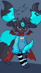 anthro anthrofied balls clothing genitals hoodie leggings legwear male penis pokemorph scarf solo topwear dreaming_dusk nintendo pokemon dusk_the_umbreon fan_character eeveelution generation_2_pokemon pokemon_(species) shiny_pokemon umbreon 9:16 hi_res