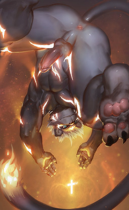 5_fingers abs anthro anus balls barazoku biceps biped black_claws black_nose blue_eyes butt claws cross erection feet fingers foreskin frenulum fur genitals glans grey_body grey_fur hair humanoid_genitalia humanoid_hands humanoid_penis low-angle_view male muscular muscular_anthro muscular_male nude pawpads pecs penis perineum pink_pawpads pink_penis retracted_foreskin smile solo toe_claws white_hair worm's-eye_view lanoodles felid mammal hi_res