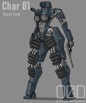 abs anthro big_breasts breasts faceless female gun machine muscular muscular_female ranged_weapon solo tank under_boob vehicle weapon object0fdesire humanoid living_machine living_tank living_vehicle absurd_res hi_res